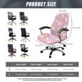 thumbnail image 7 of Renewold Office Chair Cover Stretch Rotating Chair Cover Protective Cover for Office Chair Stain Resistant Non-slip Slipcover for Home Office Easter Decor, Easter Bunny Egg Chick Pink, L, 7 of 7