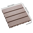 thumbnail image 2 of Plastic Interlocking Deck Tiles,44 Pack Patio Deck Tiles,11.8"x11.8" Square Waterproof Outdoor Floor All Weather Use, Patio Floor Decking Tiles for Porch Poolside Balcony Backyard 90469, 2 of 9