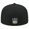 thumbnail image 4 of Men's New Era  Black New Orleans Saints Color Pop 59FIFTY Fitted Hat, 4 of 5