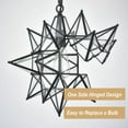thumbnail image 5 of 16 Inch Modern Star Pendant Light Boho Black Hanging Pendant Light, 5 of 6