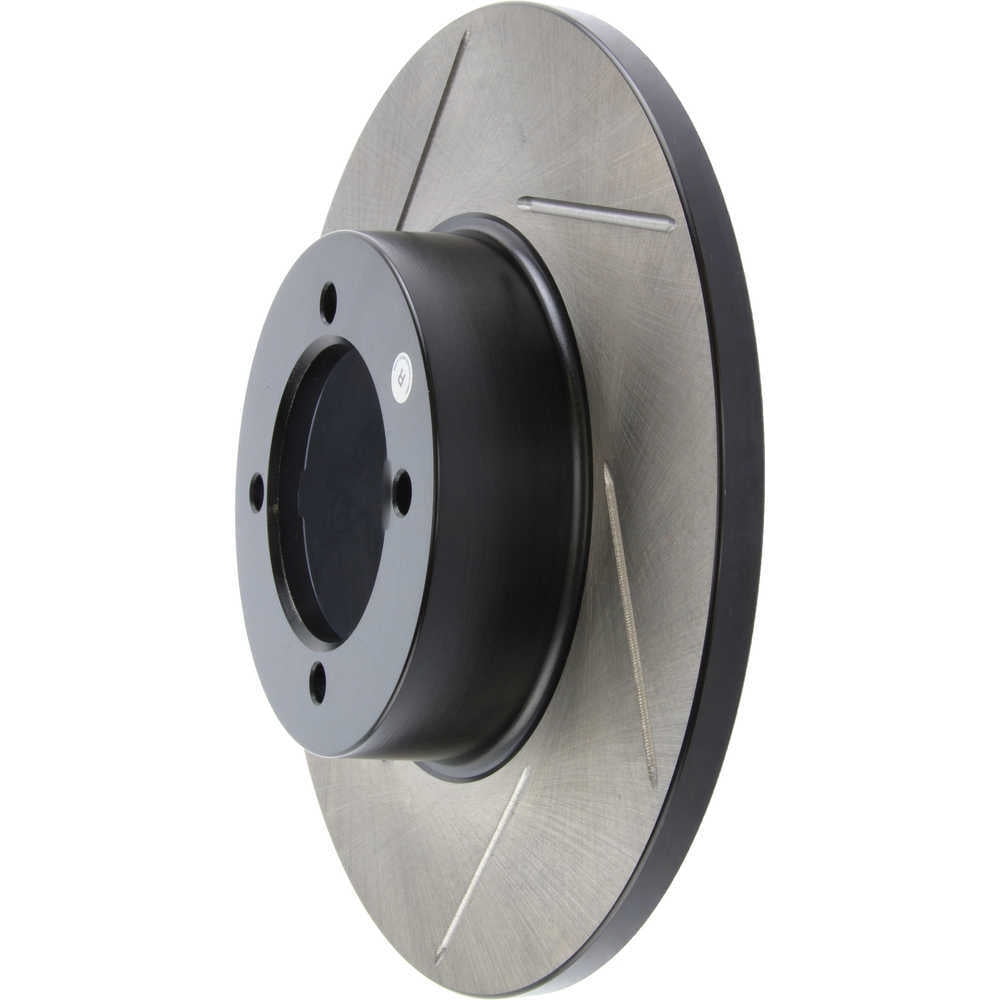 StopTech 126.42011SL Sport Slotted Disc Brake Rotors, European style brake pad compounds. Slotted