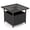 Brown, variant on Biotree Outdoor Patio Rattan Wicker Steel Side Deck Table, Gray