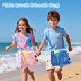thumbnail image 3 of Mesh Beach Bag, Extra Large Beach Tote with Zipper Pocket Pool Bag for Cruise/Swim/Vacation Essentials, 3 of 7