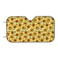 thumbnail image 7 of Haiem Sunflowers Car Windshield Sun Shade - Blocks UV Rays Sun Visor Protector, Sunshade to Keep Your Vehicle Cool, Universal Fit SUV Van Sedan-Medium, 7 of 7