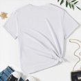 thumbnail image 5 of Sgkm Girls Graphic Shirts Crewneck Teen Girl Shirts Print Short Sleeve Kids Top for Summer Casual Fit White 6-7 Years, 5 of 7