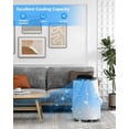 thumbnail image 2 of TEQIN Portable Air Conditioner, 3-in-1 Cooling, Dehumidifying, and Fan Modes,14,000 BTU for Rooms up to 750 Sq. Ft., Portable AC with Remote Control and Window Kit, 2 of 5