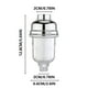 thumbnail image 3 of Filtro de agua en línea para calentador de agua con malla de acero inoxidable 316 de 40 μm para la eliminación de sedimentos y óxido. Copa de filtro transparente para una fácil monitorización., 3 of 5