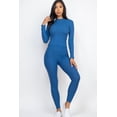 thumbnail image 3 of Mock Neck Long Sleeve Top and Leggings Ensemble in Ribbed Fabric, 3 of 11