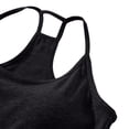 thumbnail image 6 of Thin Strap Camisole Tank Shirts for Women Removable Design Adjustable Straps Stretchy Material Daily Casual Outfit for Multiple Occasions Padded Cami Tops (Black,M), 6 of 8