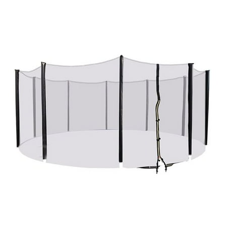 ALEKO TRP16SN Safety Enclosure Net for 16' Trampolines Mesh Netting 10 Sleeves, Black