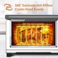 thumbnail image 5 of Nuwave Bravo Air Fryer Tostadora Horno inteligente, Convección de encimera 12 en 1, Capacidad XL de 30 cuartos, Controles de temperatura de 50°-500°F, Ajustes del calentador superior e inferior 0%-100, 5 of 5