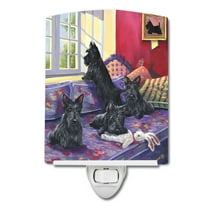 Caroline's Treasures PPP3175CNL Scottie Daybed Ceramic Night Light, 6x4x3", multicolor