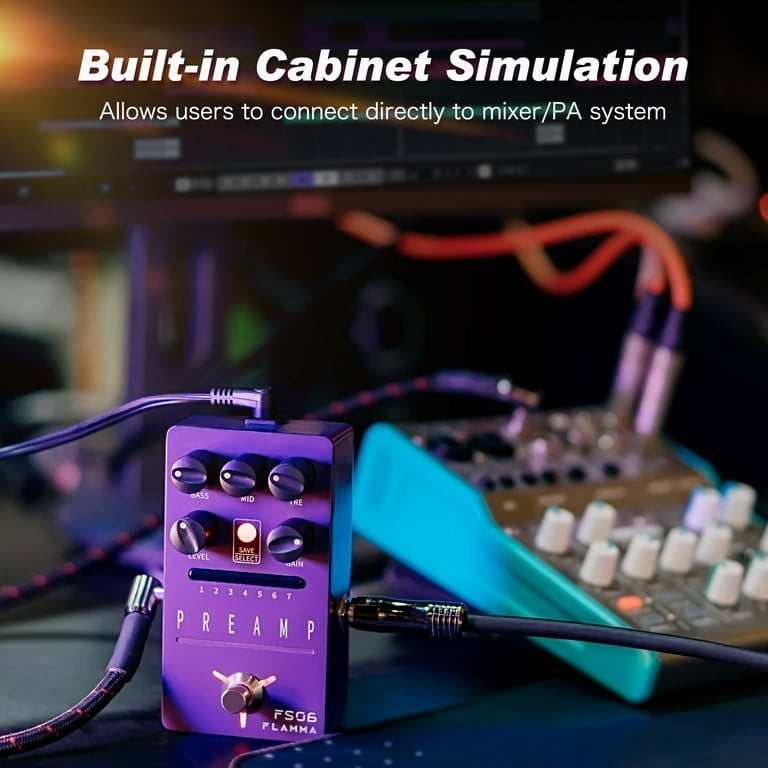 ギター FLAMMA FS06 Amazon.com: FLAMMA FS06 Digital Preamp Pedal Guitar Effects