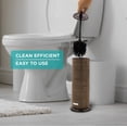 thumbnail image 4 of Brookstone Household Rusted Bronze Toilet Brush & Holder with Holder, 4 of 5