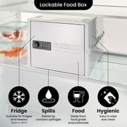 Lockabox One™ Opal White | Premium Lockable Storage Box | 10 Litre Combination Lock Box For Food, Medicine & Home Safety | BPA-Safe