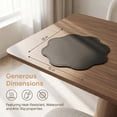 thumbnail image 7 of Unique Bargains Set of 6 Faux Leather Placemats for Kitchen Table Decor Black 15"x15", 7 of 7