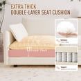 thumbnail image 4 of Muumblus 4 Pieces Living Room Furniture Sets, Modular L-Shaped Sofa and Chaise Lounge Chair with 2 Movable Ottoman, Beige Chenille, 4 of 9
