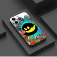 thumbnail image 3 of Exprese su personalidad con una funda de teléfono plateada mate con gráficos extravagantes y coloridos para iPhone Pro, 3 of 4