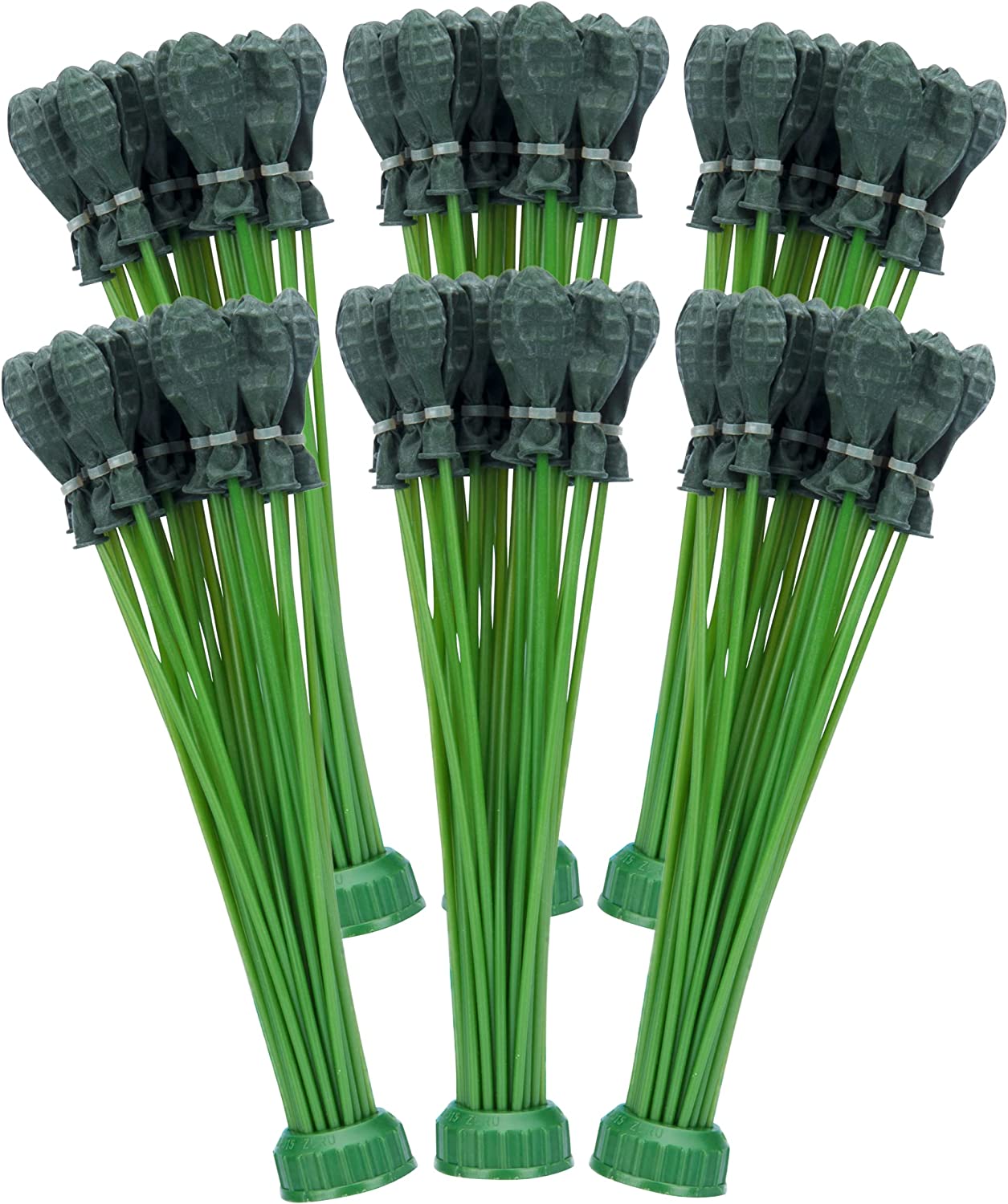 RapidFilling GrenadeColored Water Balloons 6 Pack (210 Balloons