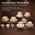 thumbnail image 6 of 6-Piece Clear Acrylic Cake Stand Risers, 2 Sets 3-Tier Cupcake Display Stand for Desserts, 6 of 9