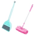 thumbnail image 1 of PITHLERS CLIMING SET Niños Herramientas de limpieza de la limpieza de niños Juega Mini escoba de juguete con DustPan Mop para niños para preescolar escoba verde, 1 of 10