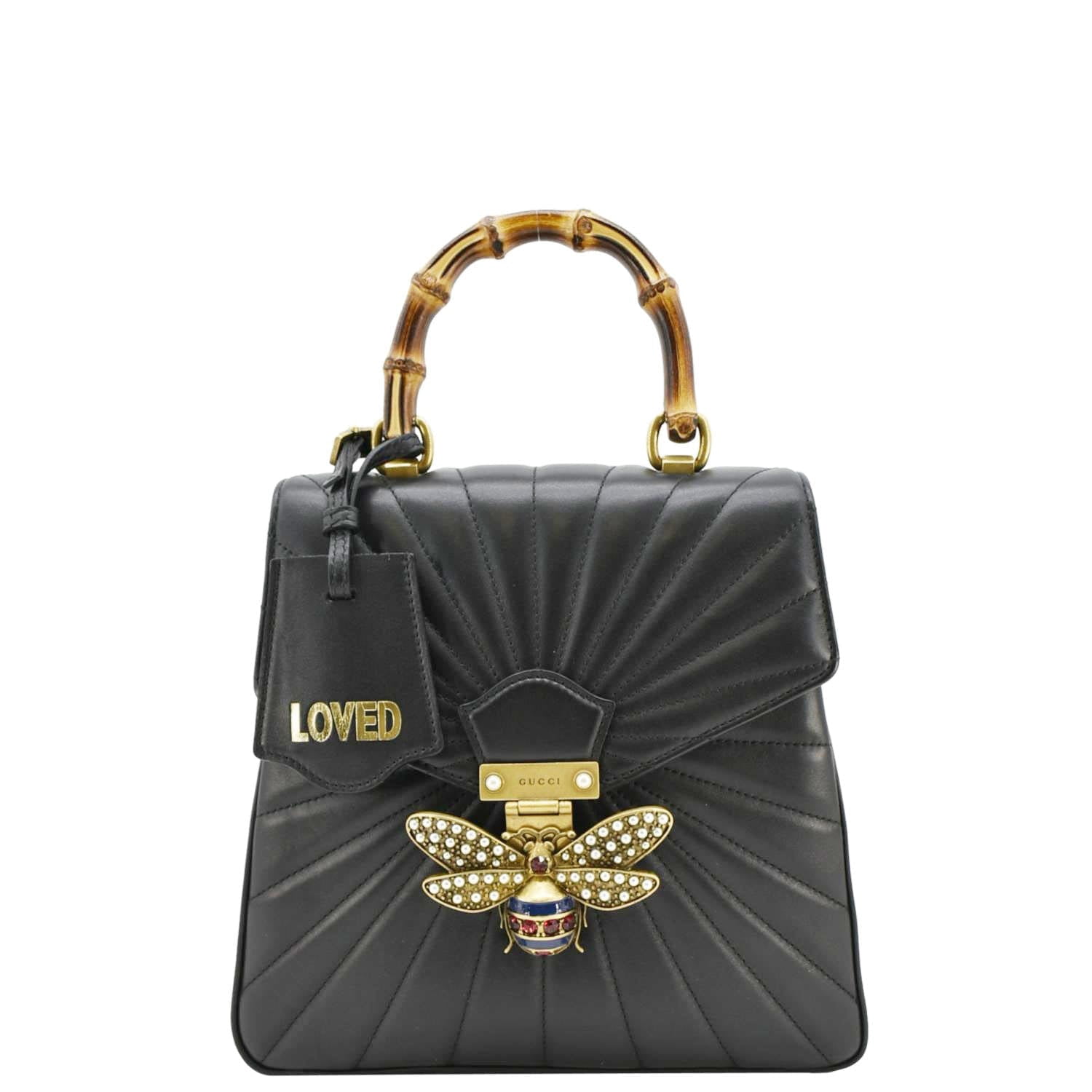 Gucci Black and Gold Women\'s Backpack GUCCI Black Leather Soho Chain Backpack - A World Of Goods  main image 2
