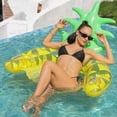 thumbnail image 4 of Colchón de aire inflado de frutas, cómodo, de PVC, duradero para piscina de verano (piña), 4 of 6