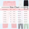 thumbnail image 3 of NAISIBABY Girls Capri Leggings, Cotton Soft Elastic Waist Stretch Casual Active Basic Pants Gray 9T, 3 of 5