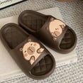 thumbnail image 5 of Bonitas zapatillas de suela gruesa con diseño de capibara para mujer, sandalias de baño, playa, interior, zapatos de verano para parejas, 5 of 5
