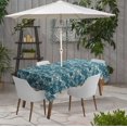 thumbnail image 2 of Vargottam Indoor/OutdoorTablecloth58x58 Inch SquareTablecloth with Umbrella Hole and Zip- Waterproof PatioTableCloths- TableCovers for Backyard RectangularTable- Teal Green, 2 of 5