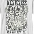 thumbnail image 2 of Boy's Disney Black and White Princesses Kindness is Everything  Graphic Tee White Medium, 2 of 4