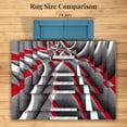 thumbnail image 4 of Luxe Weavers Gray Modern Abstract Area Rug 9x12 Geometric Living Room Carpet, 4 of 10