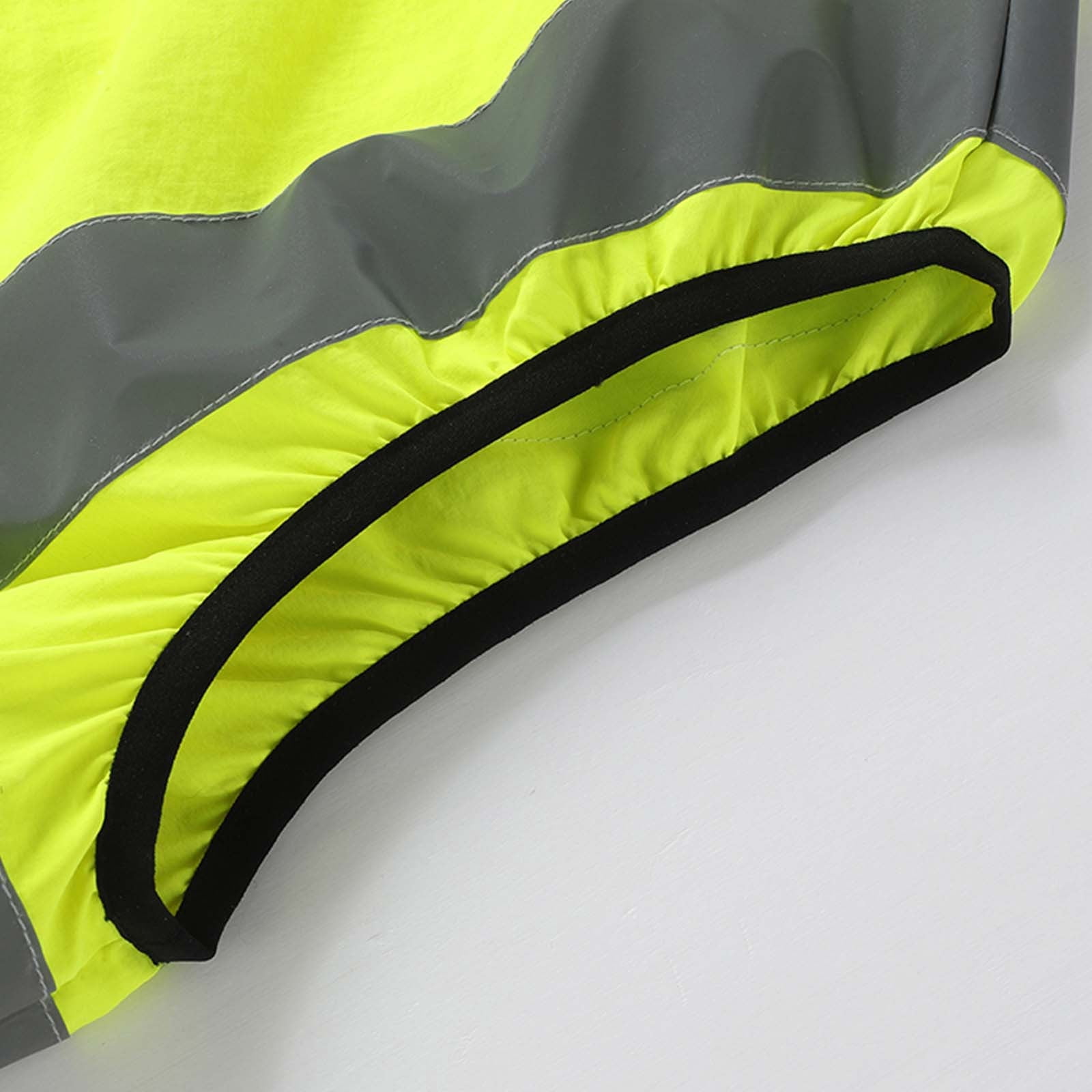 SZJXBUY Mens Reflective Running Vest High Visibility Multi Pocketsing Safety Vests Air Conditioned Wearable Fan Multi Pockets Construction Jackets Yellow,S