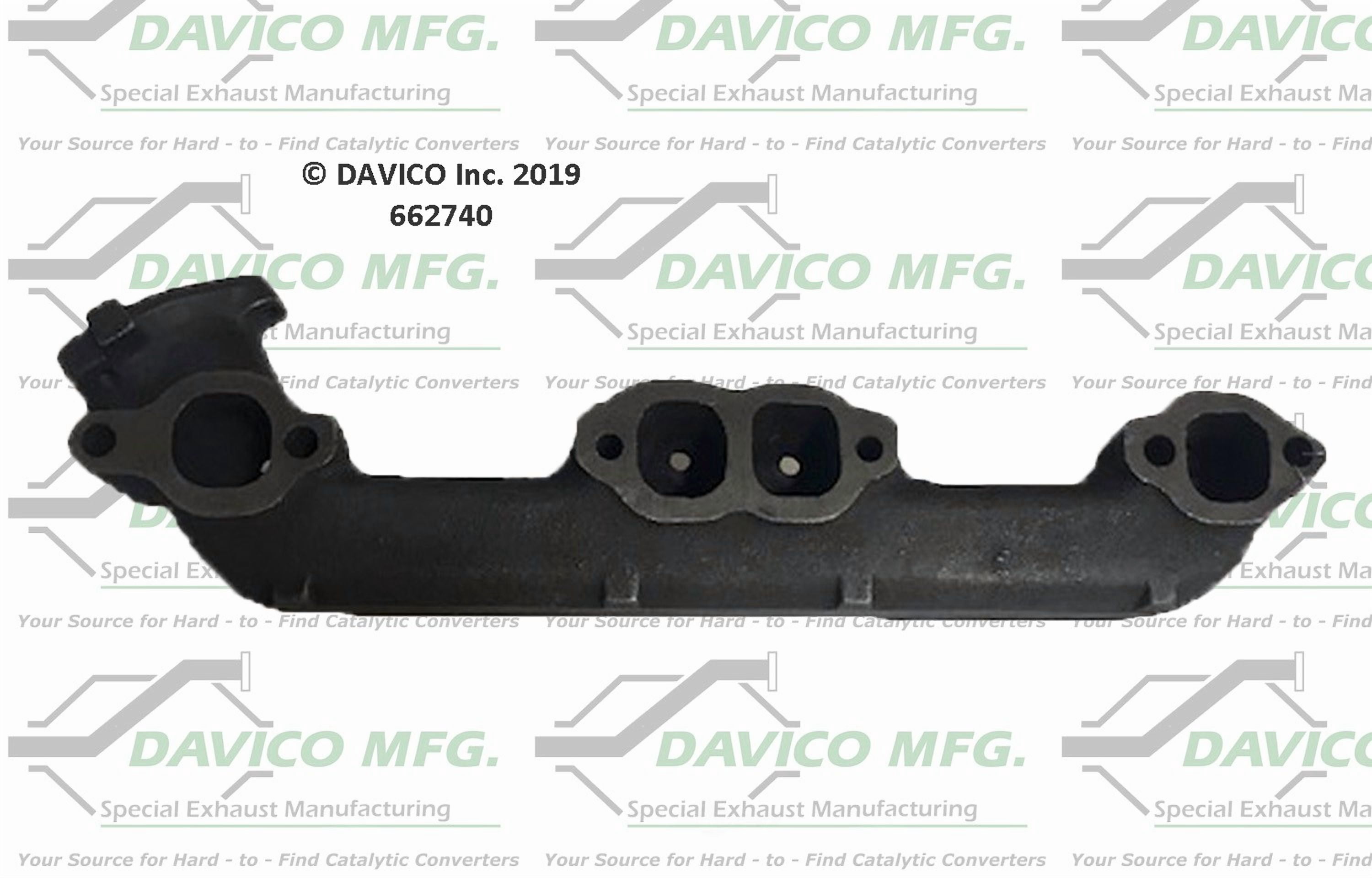 Davico Mfg 662740 Stand alone Exact-Fit exhaust manifold