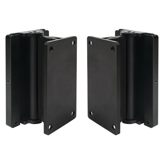 Sound Town 2-Pack Universal Speaker Wall Mount Brackets with Angle Adjustment, 4.25" x 2" Mounting Template, Black (CWB-1A-PAIR)