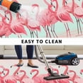 thumbnail image 5 of Pink Flamingo Outdoor Rug for Patio/Deck/Porch, Non-Slip Large Area Rug 5 x 8 Ft, Summer Tropical Flamingo Hawaii Animals Indoor Outdoor Rugs Washable Area Rugs, Reversible Camping Rug Carpet Runner, 5 of 8