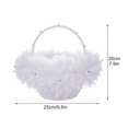 thumbnail image 2 of EIMELI Blanc Mariage Panier à Fleurs Dentelle Simulation Fleur Main de Mariée Panier à Fleurs, 2 of 18