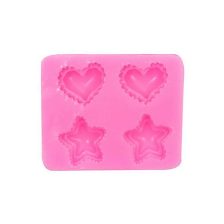 

CHAOMA DIY Moulds Heart Five-Pointed Star Fondant Mould Silicone Molds Cake Decorating Tools Chocolate Molds DIY Baking Gadgets Perfect Gift for Baking Lover