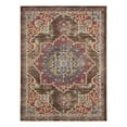 thumbnail image 3 of Unique Loom Utopia Collection Area Rug - Helios (9' x 12' 2" Rectangle Chocolate Brown/Beige), 3 of 7