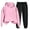 Pink 01, variant on Women's 2 Piece Sweatsuits Hoodie and Joggers Pant Sets with Pockets Long Sleeve Tracksuit Sports Sweat Suits (XL, Pink 01)