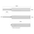 thumbnail image 2 of Cabinet Door Hardware ABS Damper Buffer Soft Quiet Closer Door Bouncer Door Stopper Cabinet Catches Cabinet Door Suction GREY, 2 of 8