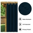 EasyGoing Outdoor Curtains for Patio Waterproof Cabana Grommet Curtain