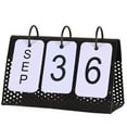 thumbnail image 4 of IFANLANDOR Black Metal Perpetual Calendar Frame for Home Office Tabletop Decoration, 4 of 6