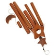 thumbnail image 4 of 1pc Natural Bamboo Wind Bell Five-pointed Star Wind Chime Hanging Decoration, 4 of 9