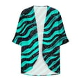 thumbnail image 5 of HomeDM Cardigans for Women Casual 3/4 Sleeve Open Front Lightweight Trendy Cover Ups, 5 of 5