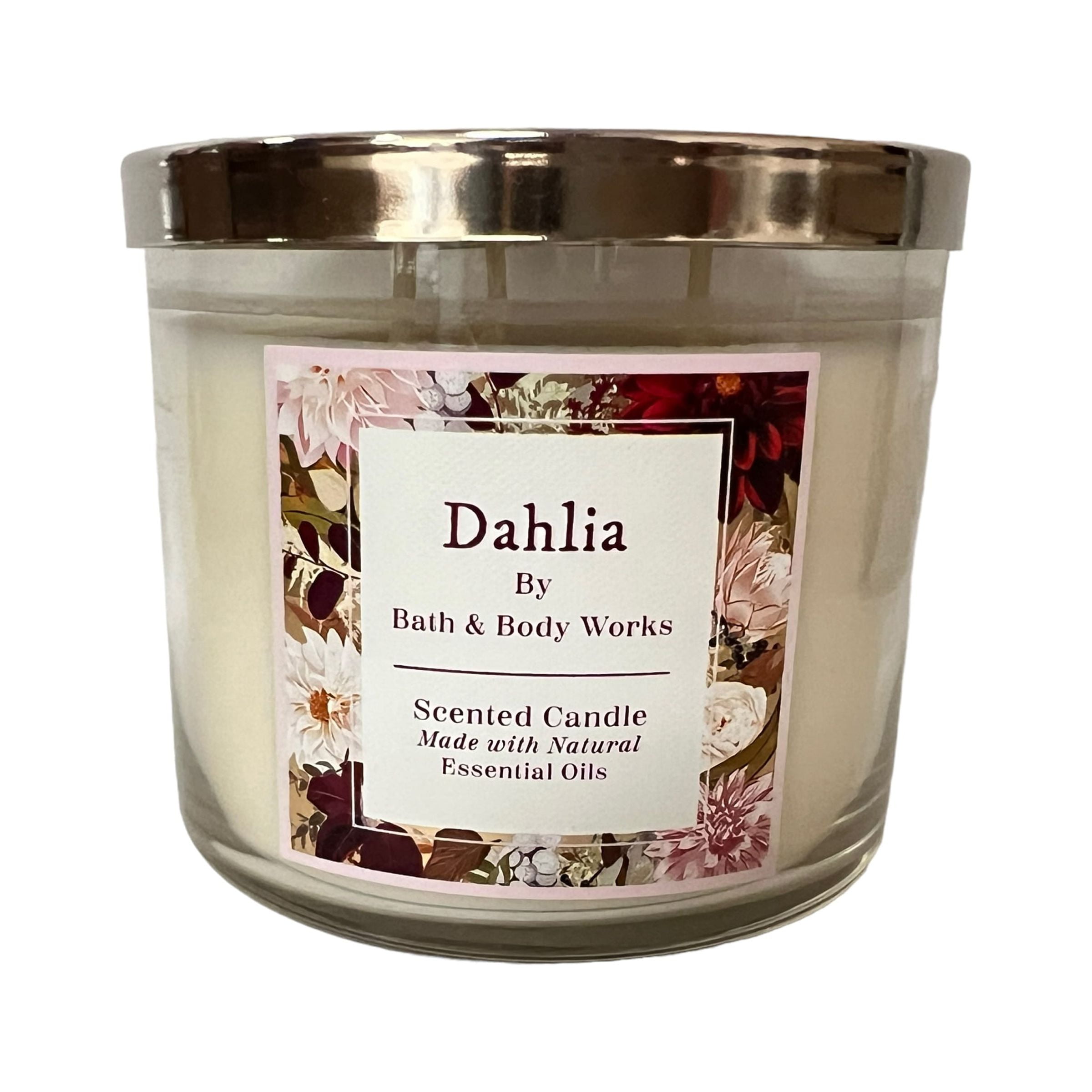 Bath & Body Works Dahlia Scented 3 Wick Candle 14.5 oz