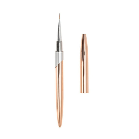 Unique Bargains 1 Pc Nail Drawing Pen for Home DIY Rose Gold Tone Silver Tone
