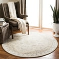 thumbnail image 2 of SAFAVIEH Micro-Loop Emilija Oriental Area Rug, Beige/Ivory, 11' x 11' Round, 2 of 7