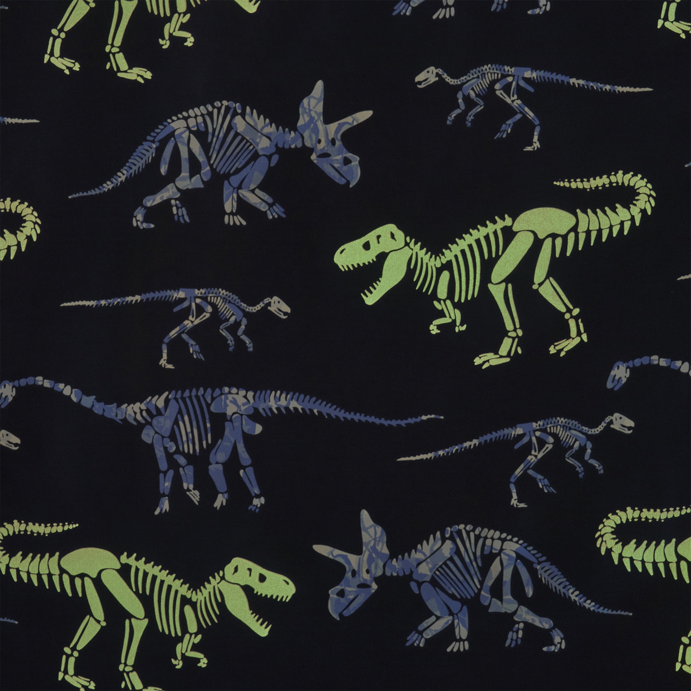 Your Zone Green Dinosaur Glow in the Dark Kids Nap Mat, 24" x 70"