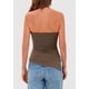 thumbnail image 2 of Top Tubo Sin Tirantes Fruncido Café XXL PRETTYGARDEN, 2 of 8